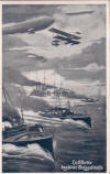 Luftflotte begleitet Kriegsschiffe